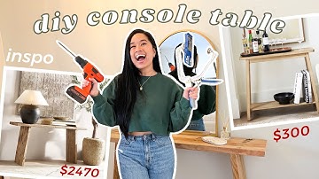 BUILDING MY DREAM CONSOLE TABLE FOR UNDER $50! *EASY DIY WOOD FURNITURE BUILD*