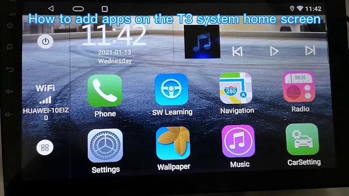 Binize: How to add apps on T3 home screen