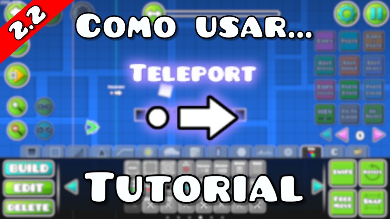 Como usar el Teleport Trigger en Geometry Dash 2.2 - YouTube