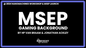 HP van Braam & Jonathan Ackley | MSEP Gaming Background @ 2024 Nanomachines Workshop & MSEP Launch