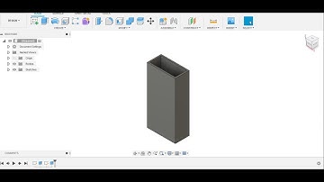 hollow rectangular section in fusion 360