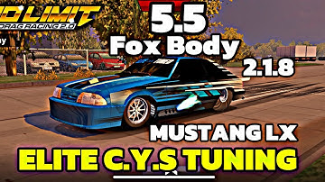 5.5 Fox Body Mustang Tune! No Limit Drag Racing 2.0 #nolimitdragracing2 #djsaucepark