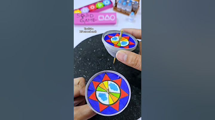How to make a spinning top from Squid Game #squidgamediy #squidgame2 #diy #art #craft