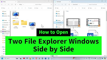 Open Two File Explorer Windows Side by Side | Place Two Folders Side by Side | Windows Explorer