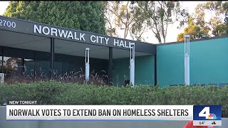 Norwalk defies Newsom's order, extends homeless shelter ban
