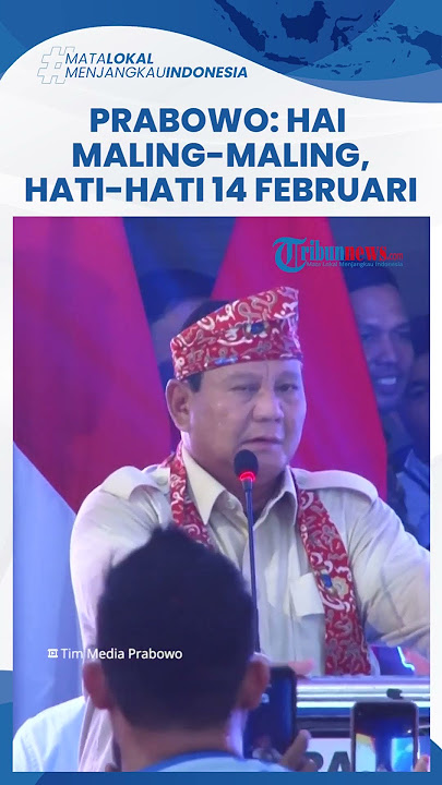 Janji Bakal Berantas Korupsi Jika Terpilih, Prabowo: Hai Maling-maling, Hati-hati 14 Februari