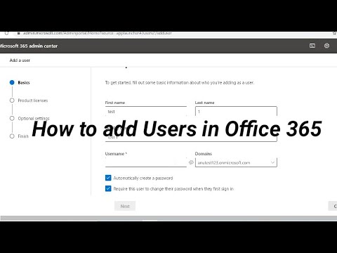 How to add users in office 365 | Assign office 365 licenses in admin center | Create users accounts