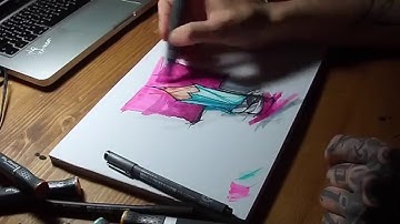 Pen Sketch - Copic Timelaps