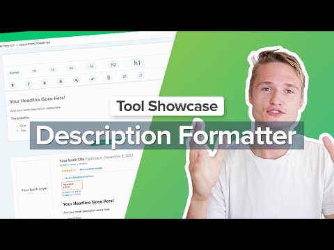 The Description Formatter | BookBeam Tool Walkthrough & Tutorial