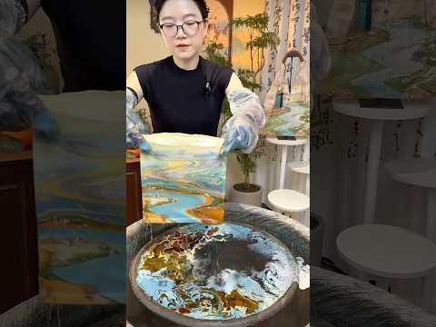 Use The Color Scheme Mix With Water To Have The River Forest And The Sky For Made A Beautiful Bag