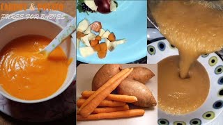 CORROT POTATO PUREE RECIPE || BEST HOMEMADE BABY FOOD || HEALTHY AND DELICIOUS PUREE