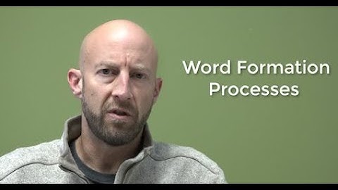 Word Formation Processes