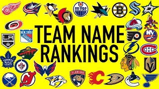 Ranking NHL Team Names:  32 - 1