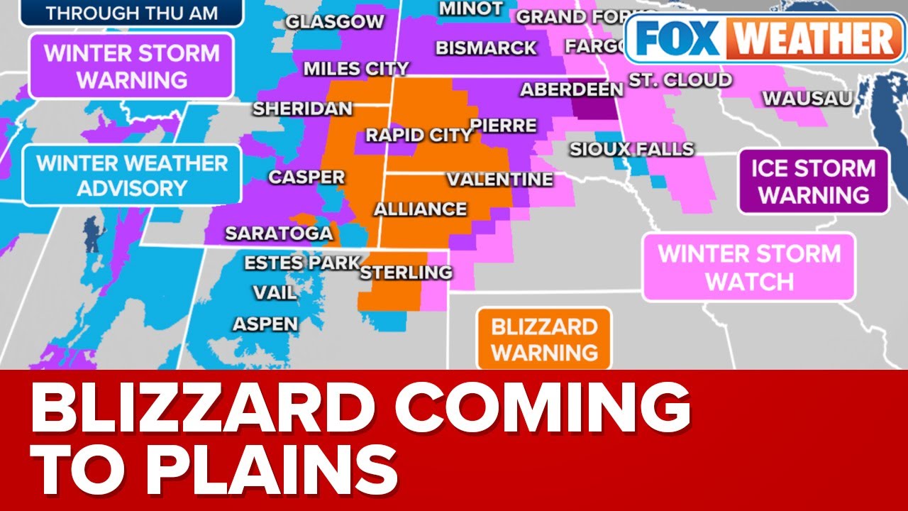 Coast-to-Coast Storm To Bring Blizzard Conditions To Plains - YouTube