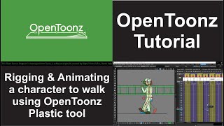 OpenToonz Tutorial  Rigging & animating in OpenToonz Plastic + using templates