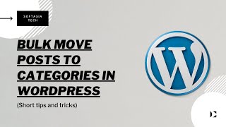 Famous How to Bulk Move Posts to Categories in WordPress | WordPress 2021 Net Worth