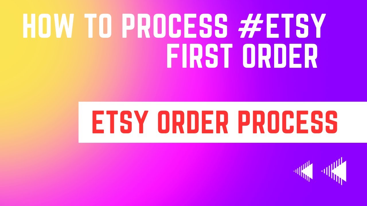 How To Process ETSY FIRST ORDER ETSY ORDER LABEL PRINT, DISPATCH, 