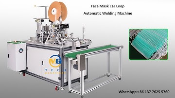 Automatic mask ear loop ultrasonic spot welding machine for face mask making machine