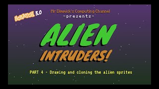 Space Invaders in Scratch! Alien Intruders 4/9 - Drawing Aliens - Make a retro game!