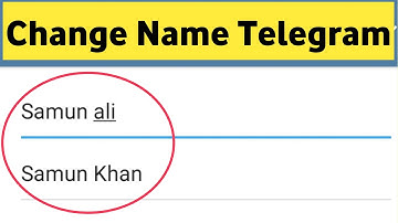 Telegram me apna naam kaise change || Change name on telegram