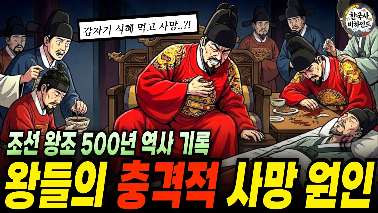 실록에 기록된 500년 조선 역사 왕들의 충격적인 사망 원인