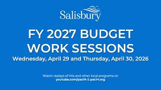 Salisbury City Council 2026 Budget Sessions - 3: Procurement