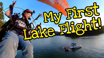 My Very First Lake Flight on My New MacFly Paramotor