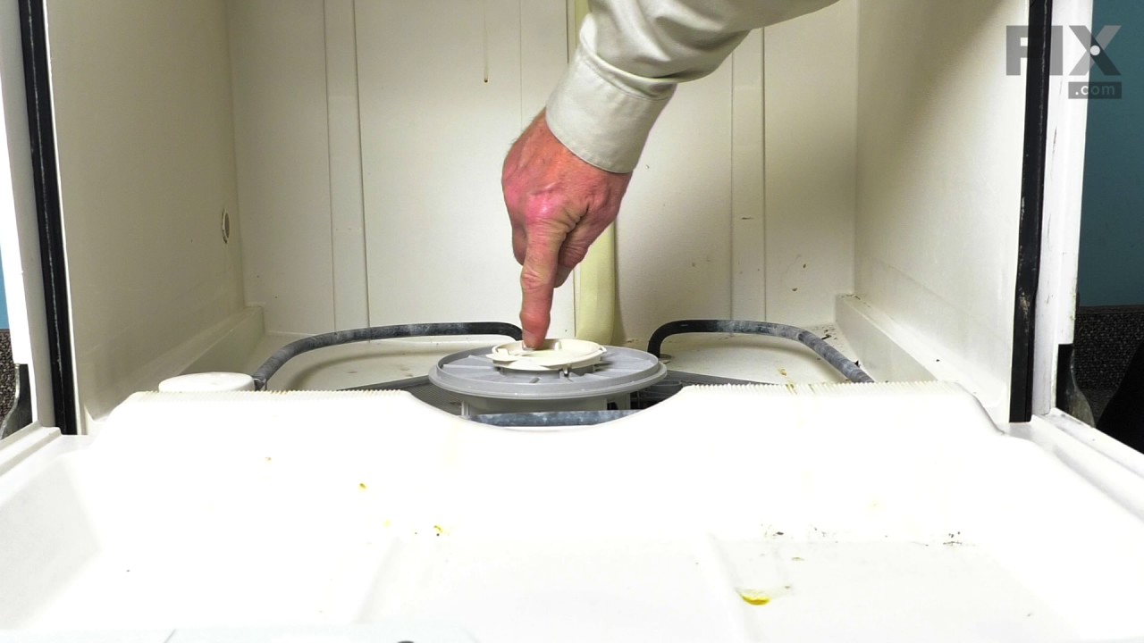 Repair GE Dishwasher Replace the Spray Arm Hub Nut YouTube