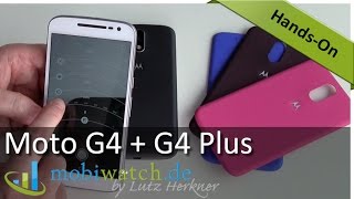 Motorola Moto G4 + G4 Plus: Hands-on-Video und erster Test
