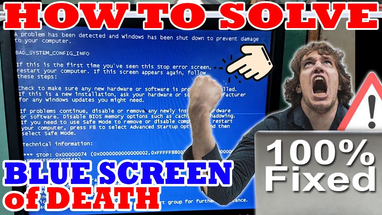 How To Solve Blue Screen Of Death YouTube