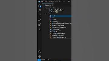 Sort Numbers In A List To Ascending Order Using Python 🐍#shorts #python #pythonprogramming