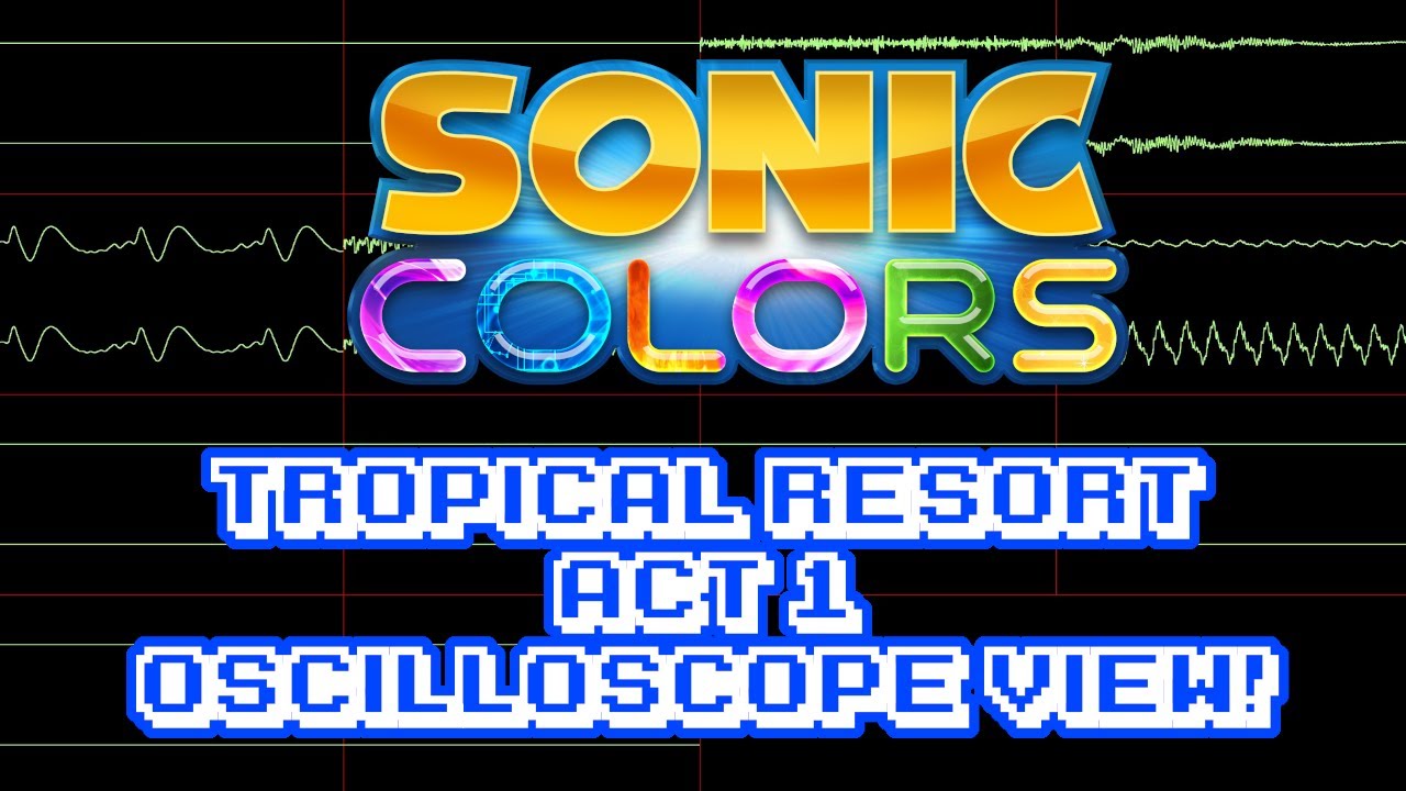 Sonic Colors (NDS) Tropical Resort (Act 1) In Oscilloscope View