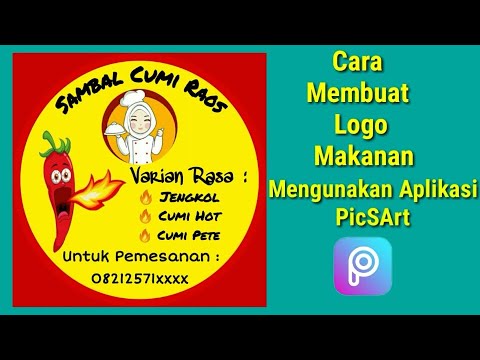 cara membuat logo makanan - youtube