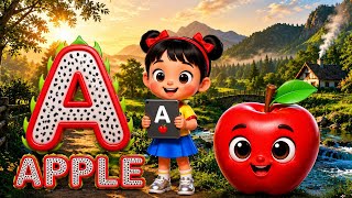 Phonics Song 2 with TWO Words in 3D - A For Airplane - ABC Alphabet Songs with Sounds for Children
