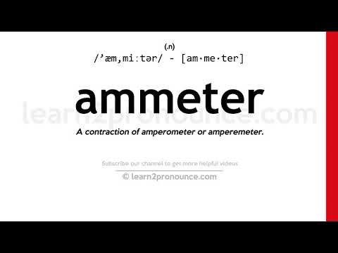 Video: Čo meria ampérmeter?