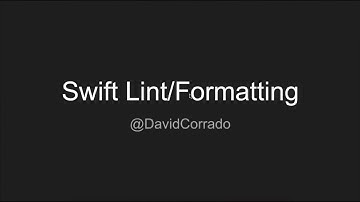 Swift Formatting - David Corrado