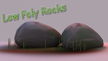 Blender Speed Model : Low Poly Rocks