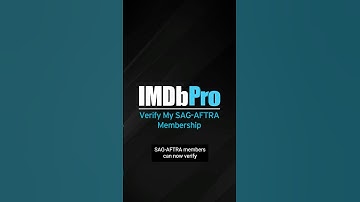 #IMDbPro Tutorial | How to Verify Your SAG-AFTRA Membership on IMDbPro. #SAGAFTRA #Shorts