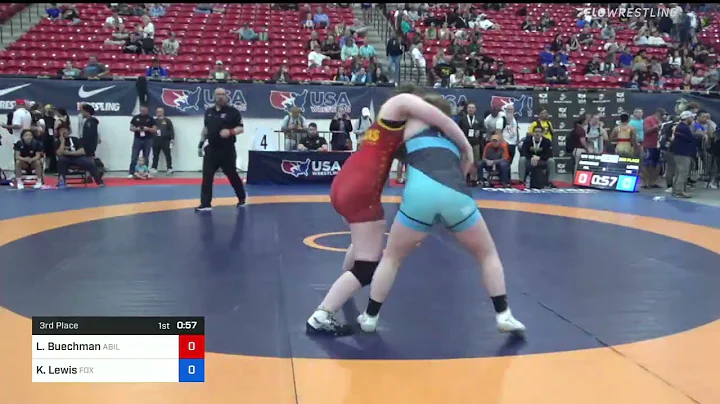 180 Lbs 3rd Place - Lyndsey Buechman, Abilene Kids...