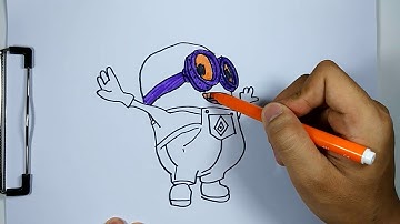 Despicable Me 3 | How to Draw a MINION - Tim | Kids Learn Drawing | Art Colors for Children