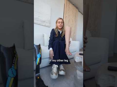 beautiful young girl living with a protethic leg : An inspiring journey