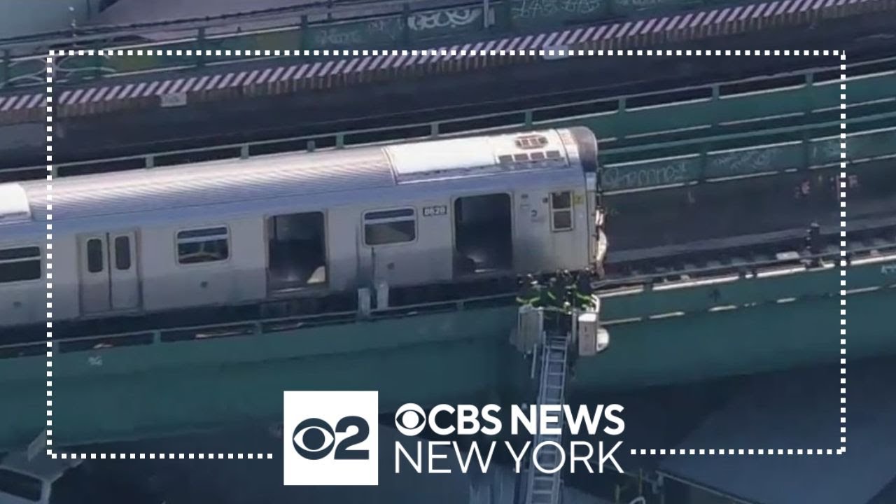 Chopper 2 over disabled J train in Queens