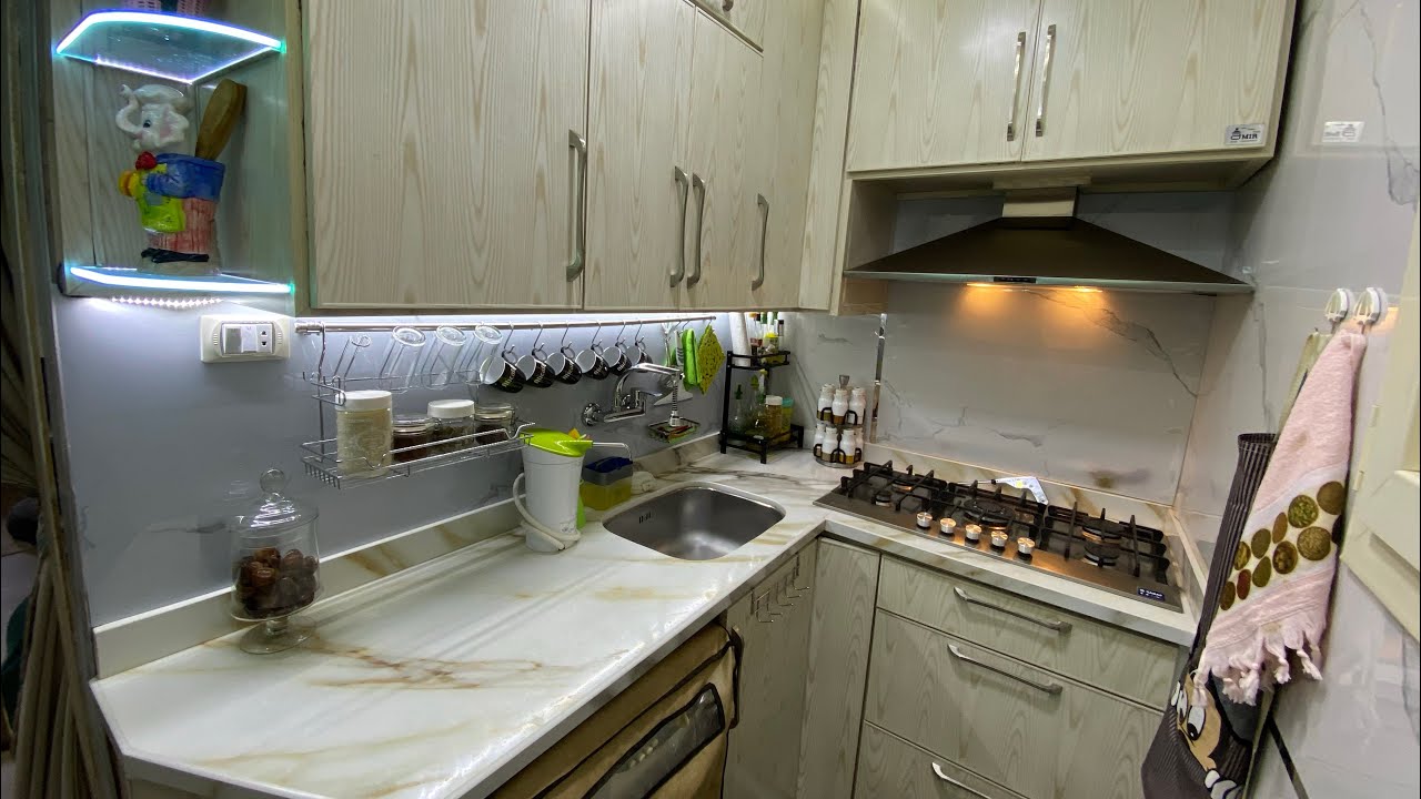 جوله ف مطبخى بعد التجديد اصغر مساحه ع يوتيوب مع استغلال كل سم