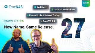 TrueNAS 27 RC.1 - WebShare, Tiered Storage, OpenZFS 2.4, and More | TrueNAS Tech Talk (T3) E062 TrueNAS 27 RC.1 - WebShare, Tiered Storage, OpenZFS 2.4, and More | TrueNAS Tech Talk (T3) E062