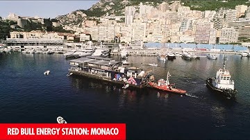 The Red Bull Energy Station: How it is built and moored for the Monaco Grand Prix!