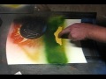 Cosmic spray paint art