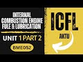 U 1 P 2 || Internal combustion engine fuel and lubrication || BME052 #internalcombustionengine