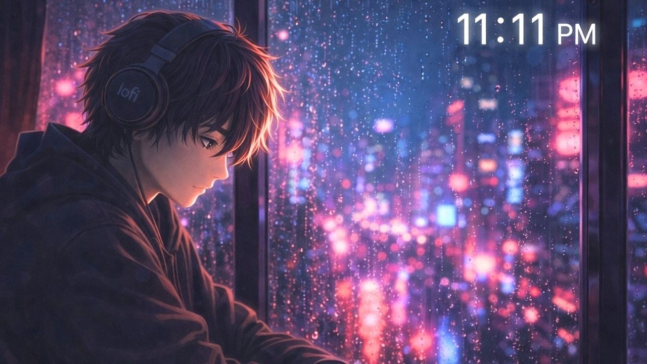 11:11 PM 🌃 Neon City Lofi for Overthinking, Focus & Late Night Calm (25 Minutes)