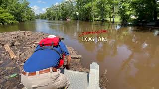 Log Jam Clearing | Dunn Ferry Road Bridge