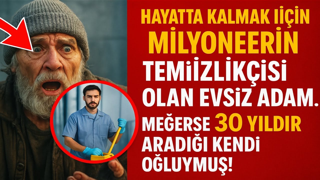 Hayatta kalmak için milyonerin temizlikçisi olan evsiz adam... Meğerse 30 yıldır aradığı kendi oğlu